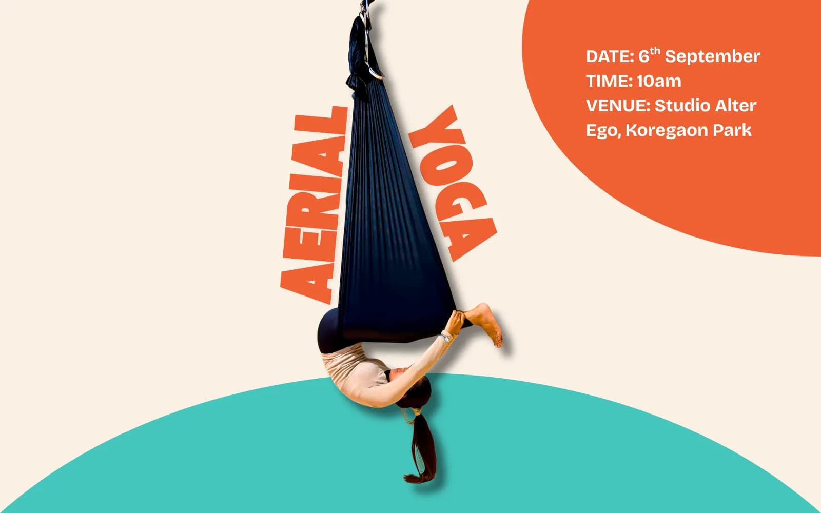 Pune Aerial Yoga Event Banner